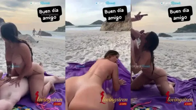 KAROL ROSADO – ONLYFANS – SEXO EN LA PLAYA MIENTRAS NOS VEN XXX